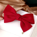 VKME Fashion Big Bow Hairpin Cute Red Barrette Pink Hair Clip Women Girls BB Hairgrip Korean Oversize Floral Hair Accessories
