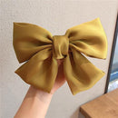 VKME Fashion Big Bow Hairpin Cute Red Barrette Pink Hair Clip Women Girls BB Hairgrip Korean Oversize Floral Hair Accessories