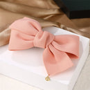 VKME Fashion Big Bow Hairpin Cute Red Barrette Pink Hair Clip Women Girls BB Hairgrip Korean Oversize Floral Hair Accessories