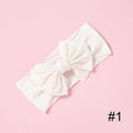 1pcs Solid Color Bowknot Baby Headband Elastic Turban Hairband Baby Girl Headbands Hair bands for Baby Girls Hair accessories