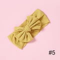 1pcs Solid Color Bowknot Baby Headband Elastic Turban Hairband Baby Girl Headbands Hair bands for Baby Girls Hair accessories