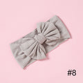 1pcs Solid Color Bowknot Baby Headband Elastic Turban Hairband Baby Girl Headbands Hair bands for Baby Girls Hair accessories