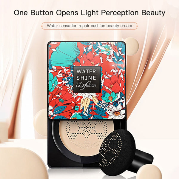 BB Foundation Air Cushion Mushroom Head CC Cream Concealer Beginner Natural Long Lasting Moisturizing No Blooming Make Up