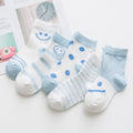 5 Pairs/Lot Baby Socks  For Newborns Infant Cute Cartoons Soft Cotton Socks Summer 0-24 Month Boy Girl Lovely Mesh Kids Gift CN