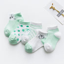 5 Pairs/Lot Baby Socks  For Newborns Infant Cute Cartoons Soft Cotton Socks Summer 0-24 Month Boy Girl Lovely Mesh Kids Gift CN