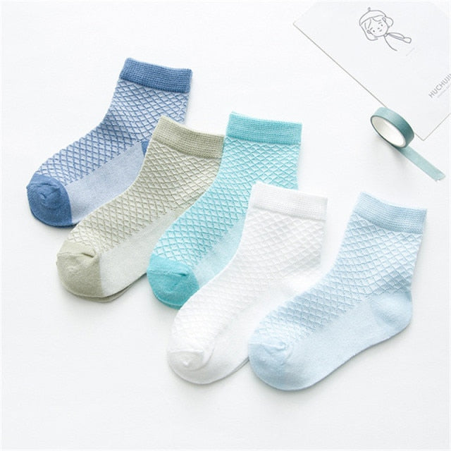 5 Pairs/Lot Baby Socks  For Newborns Infant Cute Cartoons Soft Cotton Socks Summer 0-24 Month Boy Girl Lovely Mesh Kids Gift CN