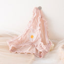 BIONEK Women Sexy Lace Underwear Ruffle Panties Japanese Lolita Style Transparent Seersucker Lingerie Fruit Embroidery Briefs