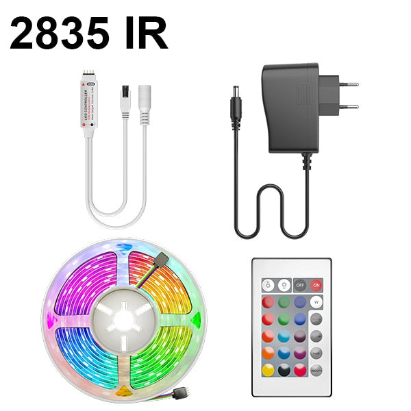 For Korea  LED Strip 15M Led Lights Strip Tape 5050 SMD 2835 5M 10M DC 12V Waterproof led strip