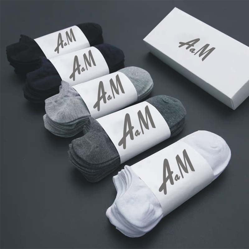 10 Pairs Women Socks Breathable Sports socks Solid Color Boat socks Comfortable Cotton Ankle Socks White Black ~
