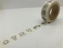 2021 Black Series Washi Tape Kawaii Adhesive Tape Lot Dreamcatcher Grid Japanese DIY Scrapbooking Fita Adesiva Papeleria