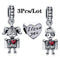 2Pcs/lot Special Offer Love Star Rainbow Charms Beads Fit Brand Bracelet & Necklaces For Women DIY Making Jewelry Accessories