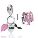 2Pcs/lot Special Offer Love Star Rainbow Charms Beads Fit Brand Bracelet & Necklaces For Women DIY Making Jewelry Accessories