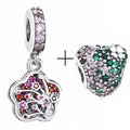 2Pcs/lot Special Offer Love Star Rainbow Charms Beads Fit Brand Bracelet & Necklaces For Women DIY Making Jewelry Accessories