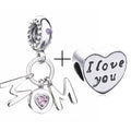 2Pcs/lot Special Offer Love Star Rainbow Charms Beads Fit Brand Bracelet & Necklaces For Women DIY Making Jewelry Accessories