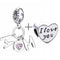 2Pcs/lot Special Offer Love Star Rainbow Charms Beads Fit Brand Bracelet & Necklaces For Women DIY Making Jewelry Accessories