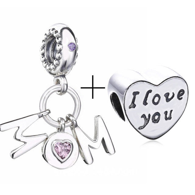2Pcs/lot Special Offer Love Star Rainbow Charms Beads Fit Brand Bracelet & Necklaces For Women DIY Making Jewelry Accessories