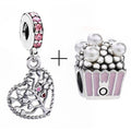 2Pcs/lot Special Offer Love Star Rainbow Charms Beads Fit Brand Bracelet & Necklaces For Women DIY Making Jewelry Accessories