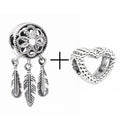 2Pcs/lot Special Offer Love Star Rainbow Charms Beads Fit Brand Bracelet & Necklaces For Women DIY Making Jewelry Accessories
