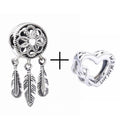2Pcs/lot Special Offer Love Star Rainbow Charms Beads Fit Brand Bracelet & Necklaces For Women DIY Making Jewelry Accessories