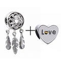 2Pcs/lot Special Offer Love Star Rainbow Charms Beads Fit Brand Bracelet & Necklaces For Women DIY Making Jewelry Accessories
