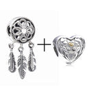 2Pcs/lot Special Offer Love Star Rainbow Charms Beads Fit Brand Bracelet & Necklaces For Women DIY Making Jewelry Accessories