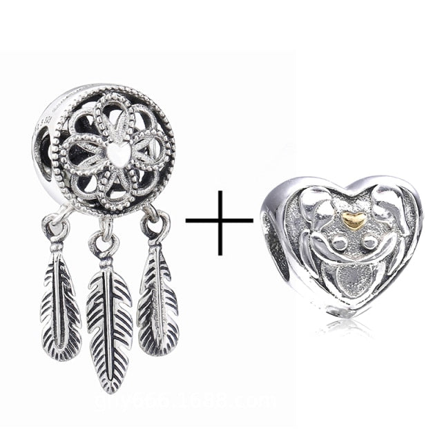 2Pcs/lot Special Offer Love Star Rainbow Charms Beads Fit Brand Bracelet & Necklaces For Women DIY Making Jewelry Accessories
