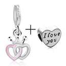 2Pcs/lot Special Offer Love Star Rainbow Charms Beads Fit Brand Bracelet & Necklaces For Women DIY Making Jewelry Accessories