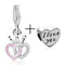 2Pcs/lot Special Offer Love Star Rainbow Charms Beads Fit Brand Bracelet & Necklaces For Women DIY Making Jewelry Accessories