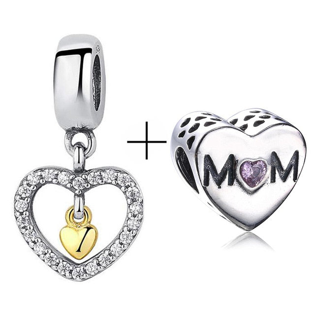 2Pcs/lot Special Offer Love Star Rainbow Charms Beads Fit Brand Bracelet & Necklaces For Women DIY Making Jewelry Accessories