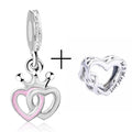 2Pcs/lot Special Offer Love Star Rainbow Charms Beads Fit Brand Bracelet & Necklaces For Women DIY Making Jewelry Accessories