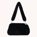 2021 INS Fashion Women Cow Print Mini Shoulder Bags Female Winter Plush Underarm Bags Leopard Zebra Pattern Fluffy Tote Bags