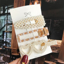 Simulated Pearl Barrettes Beaded Geometric Women Hair Clip Hairgrips Hair Accessories Girls Jewelry Fashion Hair Pins