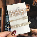 Simulated Pearl Barrettes Beaded Geometric Women Hair Clip Hairgrips Hair Accessories Girls Jewelry Fashion Hair Pins