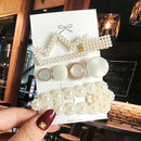 Simulated Pearl Barrettes Beaded Geometric Women Hair Clip Hairgrips Hair Accessories Girls Jewelry Fashion Hair Pins