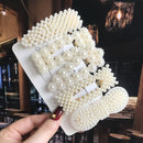 Simulated Pearl Barrettes Beaded Geometric Women Hair Clip Hairgrips Hair Accessories Girls Jewelry Fashion Hair Pins