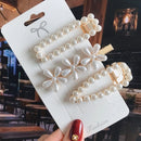 Simulated Pearl Barrettes Beaded Geometric Women Hair Clip Hairgrips Hair Accessories Girls Jewelry Fashion Hair Pins