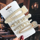 Simulated Pearl Barrettes Beaded Geometric Women Hair Clip Hairgrips Hair Accessories Girls Jewelry Fashion Hair Pins