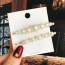 Simulated Pearl Barrettes Beaded Geometric Women Hair Clip Hairgrips Hair Accessories Girls Jewelry Fashion Hair Pins