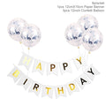 1set Happy Birthday Letter Banner Rose Gold blue Confetti latex Balloons Birthday Party Decorations Baby Shower gift Baloon