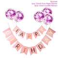 1set Happy Birthday Letter Banner Rose Gold blue Confetti latex Balloons Birthday Party Decorations Baby Shower gift Baloon