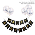 1set Happy Birthday Letter Banner Rose Gold blue Confetti latex Balloons Birthday Party Decorations Baby Shower gift Baloon