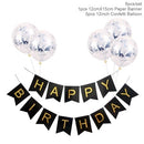 1set Happy Birthday Letter Banner Rose Gold blue Confetti latex Balloons Birthday Party Decorations Baby Shower gift Baloon