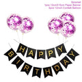 1set Happy Birthday Letter Banner Rose Gold blue Confetti latex Balloons Birthday Party Decorations Baby Shower gift Baloon