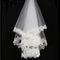 2021 New Arrival White 1.5m Lace Applique Edge Bridal Wedding Veils Bride Veils Wedding Accessory On Sale