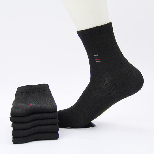 5pair=10pcs Men Socks Classic Business Brand Calcetines Hombre Socks Men High Quality Breathable Cotton Casual Male Socks Meias