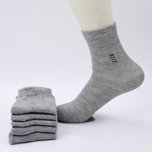 5pair=10pcs Men Socks Classic Business Brand Calcetines Hombre Socks Men High Quality Breathable Cotton Casual Male Socks Meias