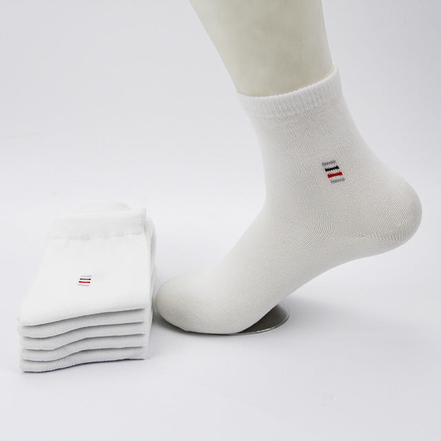 5pair=10pcs Men Socks Classic Business Brand Calcetines Hombre Socks Men High Quality Breathable Cotton Casual Male Socks Meias
