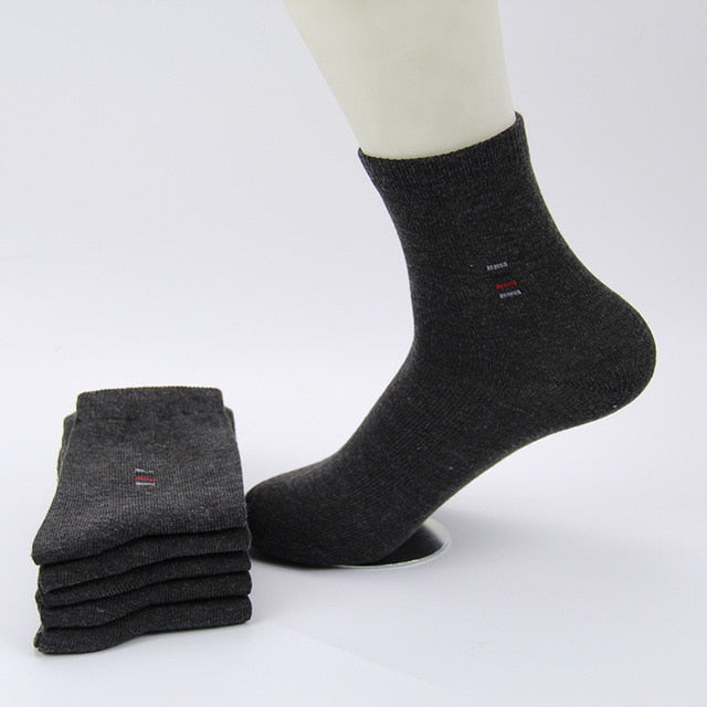 5pair=10pcs Men Socks Classic Business Brand Calcetines Hombre Socks Men High Quality Breathable Cotton Casual Male Socks Meias