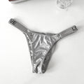 SP&CITY Letter Rhinestone Sexy Underwear Fitness Sports Hip Lifting Satin Panties Thong Low Waist Seamless Briefs Tanga Lingerie