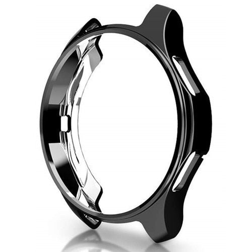 Case for samsung Galaxy watch 46mm/42mm strap TPU Plated Screen protector cover bumper S 3 42/46 mm Gear S3 Frontier band